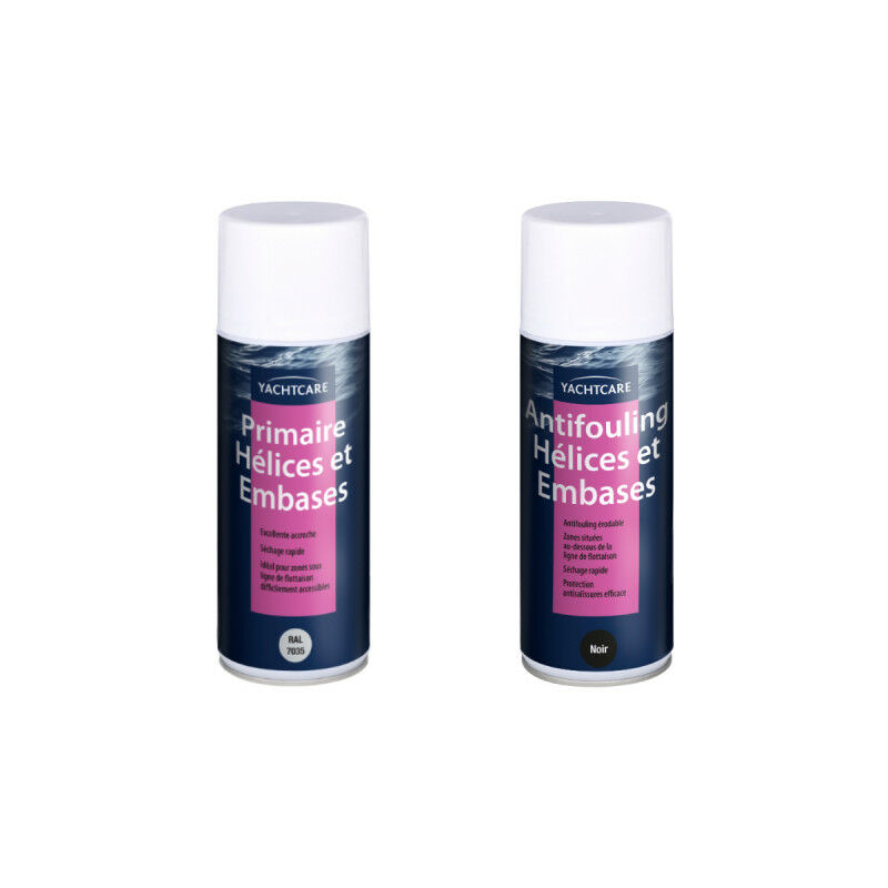 

Kit de imprimación y antifouling para hélices y bases - negro - 2x 400 ml - Noir - Yachtcare