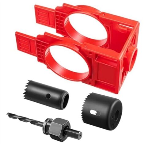 Kit de instalación de cerradura de puerta: Perforadora, sierra de corona para madera, pomo