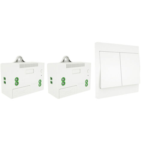 Kit de interruptor y receptor inalámbrico 110-230V, interruptor autoalimentado, control remoto para luminaria