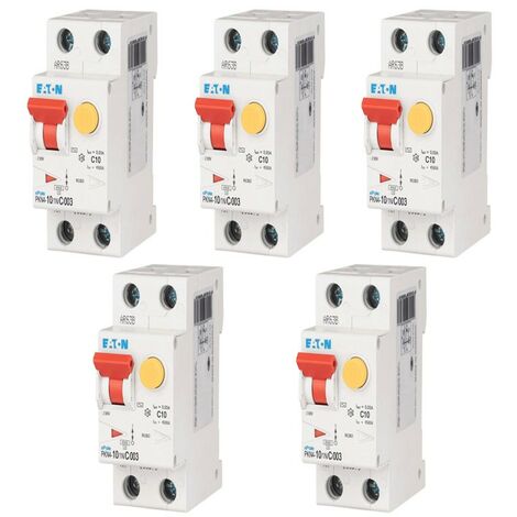 Kit de interruptores de corriente residual Eaton 10A 1P+N 30MA AC tipo 4.5K 236933