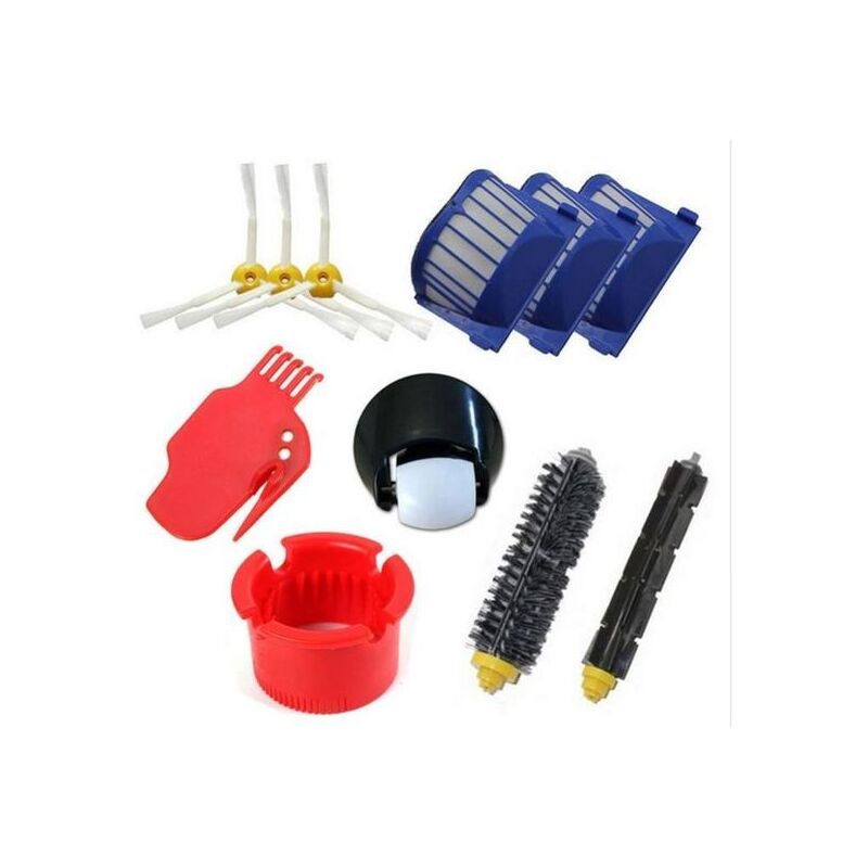 Stoex - Kit De Irobot Roomba Aspirateur Robot Roue Avant+Filtre + Brosse Latérale Pour 600 536 551 552 528 564 595 610 620 630 650 655 660