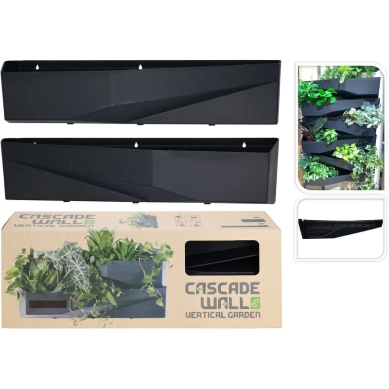 ProGarden Jardinière en cascade pour mur de jardin 2 pcs anthracite