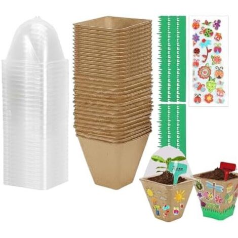 Kit de Jardinage pour avec Autocollants Maison, Balcon, Anniversaire, Filles, Famille et Apprentissage -