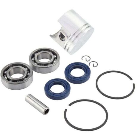 Kit de Joint D'huile de Roulement D'anneaux de Piston de 37mm, Remplacement de Haute qualité pour Tronçonneuse 017 MS170 à Usage Agricole