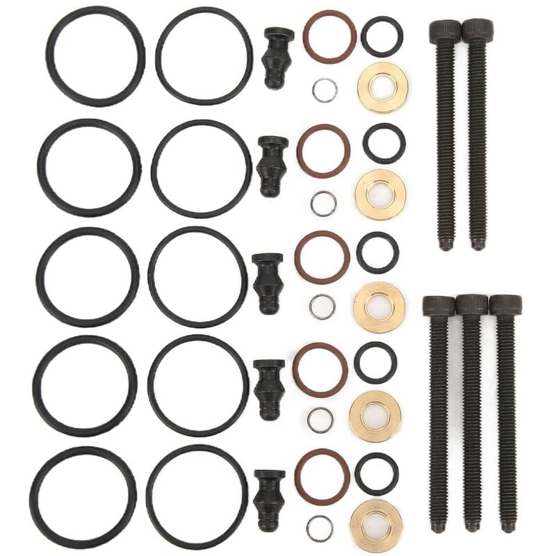 Jeffergarden - Kit de joints d'injecteur de carburant de voiture avec 5 boulons 038198051B de remplacement pour 2.5TDI R5 128kw 174hp 2003-2010