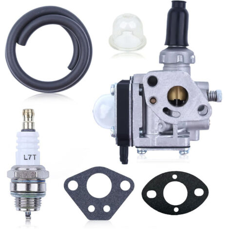 Kit de juntas para carburador para desbrozadoras TH43 TH48 KBH48A - 15003-2547 con carburador, bujía y juntas completas