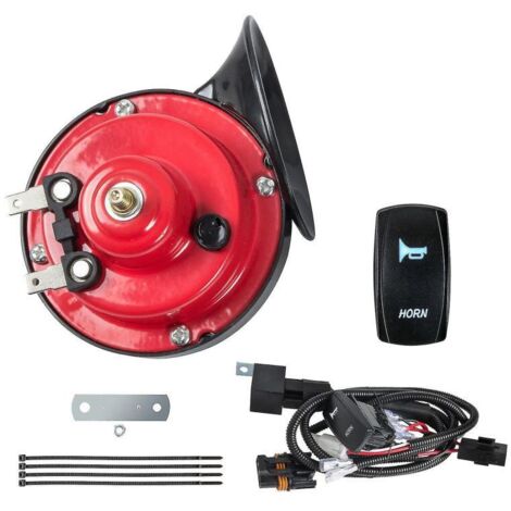 Kit de klaxon universel 12 V avec interrupteur à bascule pour VTT/SSV Polaris RZR 800