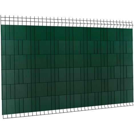 Kit de lamelles occultantes PVC souples vertes horizontales 35 M - Vert