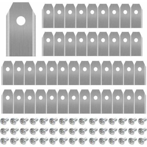 Kit de lames de tondeuse robot Husqvarna/Gardena/Yardforce/Automower - 45 Lames Titanium 0.75mm - Compatible avec 105,310,315