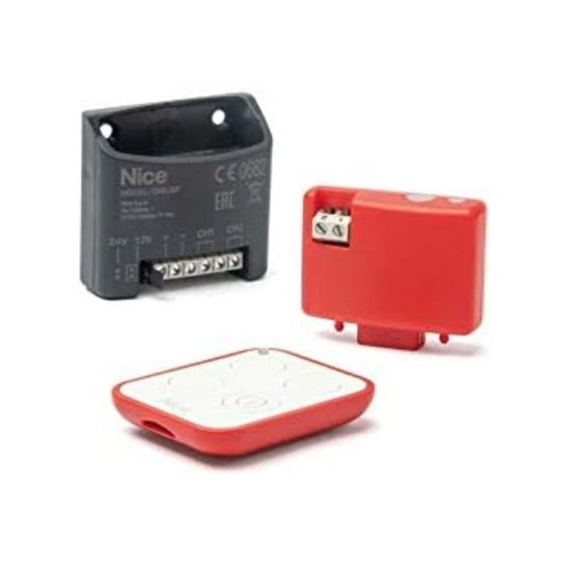

Nice - KIT de largo alcance con dos mandos a distancia bidireccionales de 3 canales de 433,92 MHz con tecnología de código LoRa: ONELRKIT