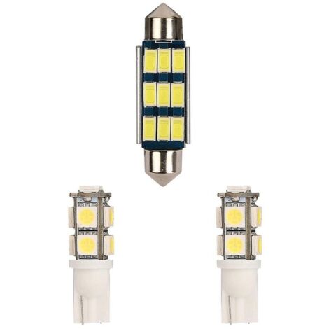 Kit de Lecture Carte à LED Blanc Brillant Intérieur pour 4 Portes 2007-2017