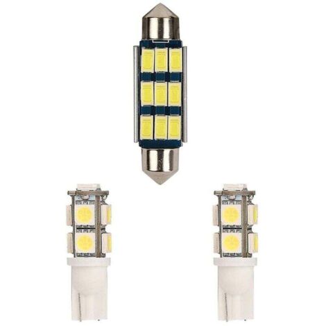 Kit de Lecture Carte à LED Blanc Brillant Intérieur pour 4 Portes 2007-2017