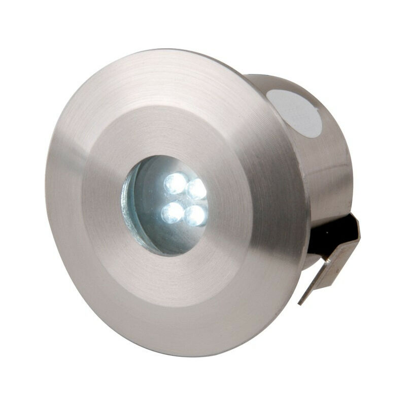 

Kit de LED de acero inoxidable Knightsbridge, 4 LED blancos de 0,5 W, IP44