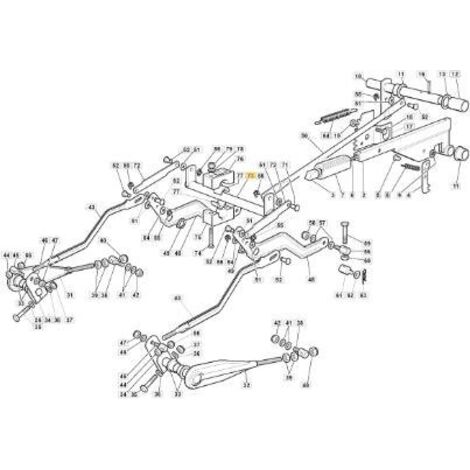 KIT DE LEVAGE D'AXE PLAQUE TC 10/11 ZNB ORIGINE STIGA - 382000585/0