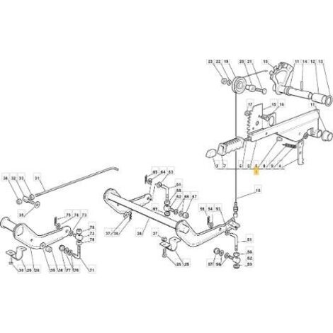 KIT DE LEVIER DE LEVAGE DE PLAQUE ORIGINAL STIGA - 382300002/1