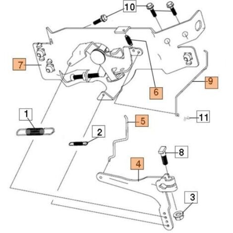 KIT DE LEVIER EMAK ORIGINAL L66151191