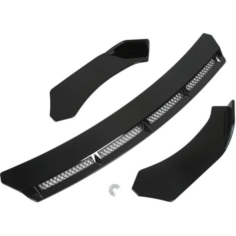 Kit de lèvre de pare-choc avant universel, 3 pièces, aileron de Modification de voiture pour Automobile noir