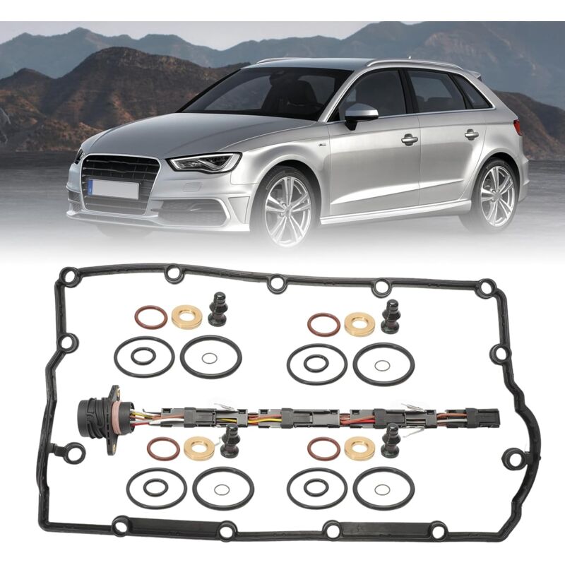Kit de ligne 038971600 compatible avec Leon Toledo Golf A3 A4 A6 19 20 TDI AXB AXR AJM Kit faisceau de câbles d injecteurs