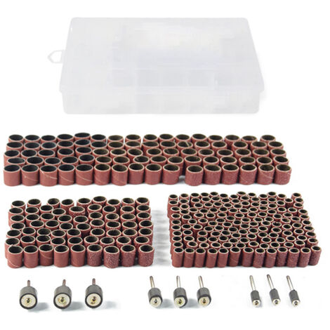 Kit de lijado de tambor de 338 piezas, brocas para taladro de uñas, accesorios de pulido, herramienta rotativa