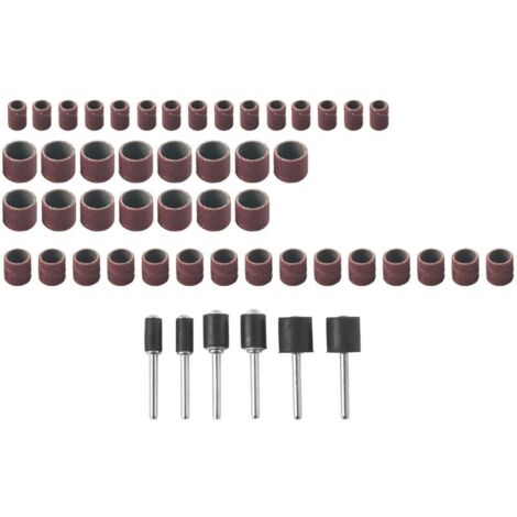 Kit de lijado de tambor Jumbo de 51 piezas - Adecuado para [diversas aplicaciones] - Incluye mandriles de goma de 1/2, 3, 8 y 4 pulgadas