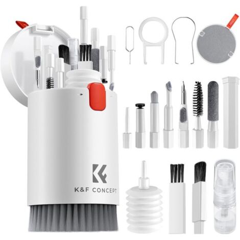 Kit de limpieza 20 en 1 para teclado, kit de limpieza para PC, accesorios de limpieza para AirPods, cámara, ordenador y teléfono.