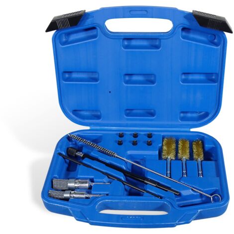 Kit de limpieza de asiento de inyector y eje de inyector de 14 piezas Kit de limpieza de inyectores, elimina fácilmente el óxido y los residuos de combustión