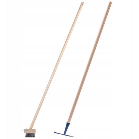 Kit de limpieza de cepillo para pavimento + raspador de grietas KADAX