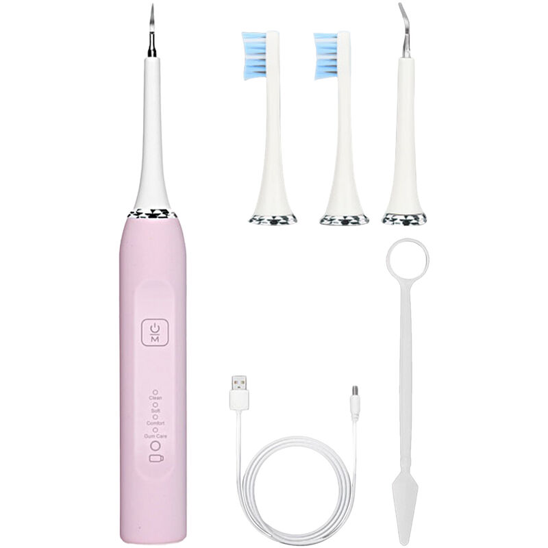 

Kit de limpieza de dientes electrico, removedor de calculo electrico, removedor de manchas de placa para dientes, 4 modos ajustables, limpiador de