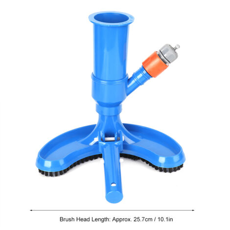 Kit de limpieza de piscinas Pool Pro con cepillo y conector rápido.