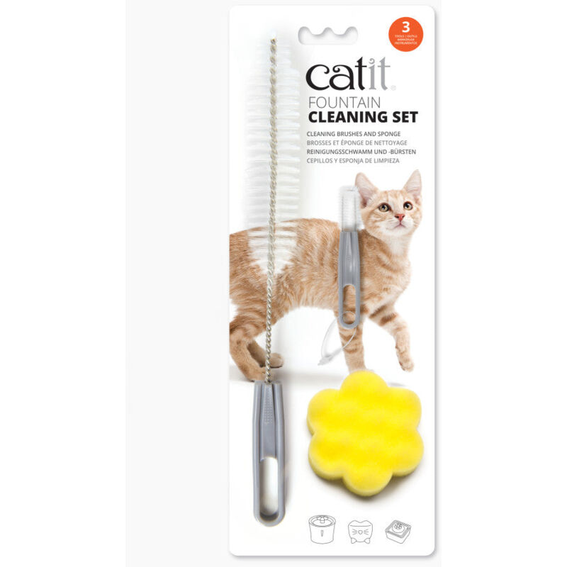 

kit limpieza bebederos fuentes - Catit