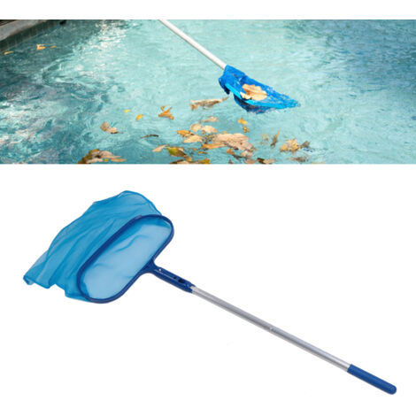 Kit de limpieza para piscinas que incluye recogehojas profesional y 4 pértigas.