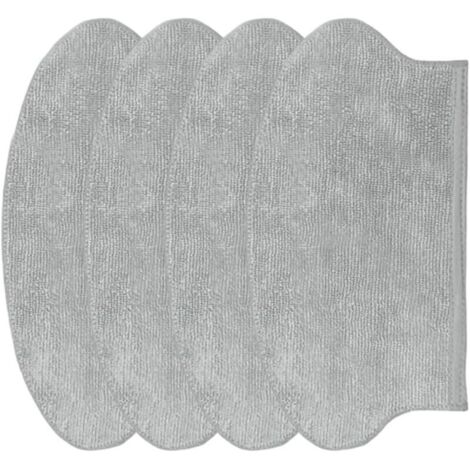Kit de lingettes de rechange lavables et réutilisables pour aspirateur robot EUREKA NER600, lot de 4 ou 10 (lot de 4)