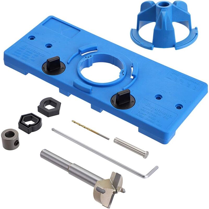 Kit de localisateur de guide de gabarit de charnière de 35 mm avec foret