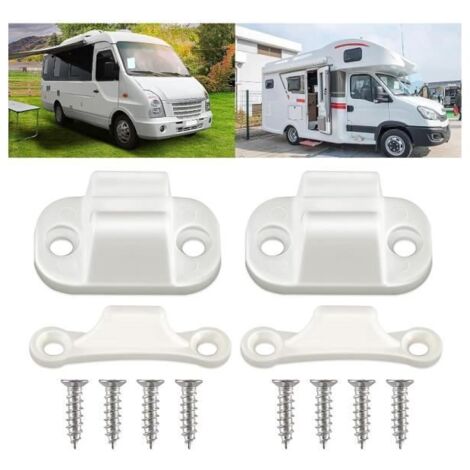 Kit de Loquets de Porte - Marque - Modèle - Blanc - Sur porte - Idéal pour Caravane