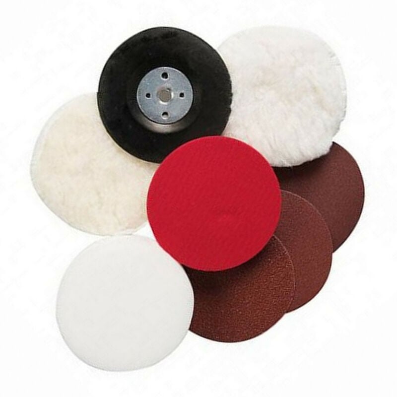 Silverline - Kit de lustrage poncage polissage de diametre 180 filetage m14