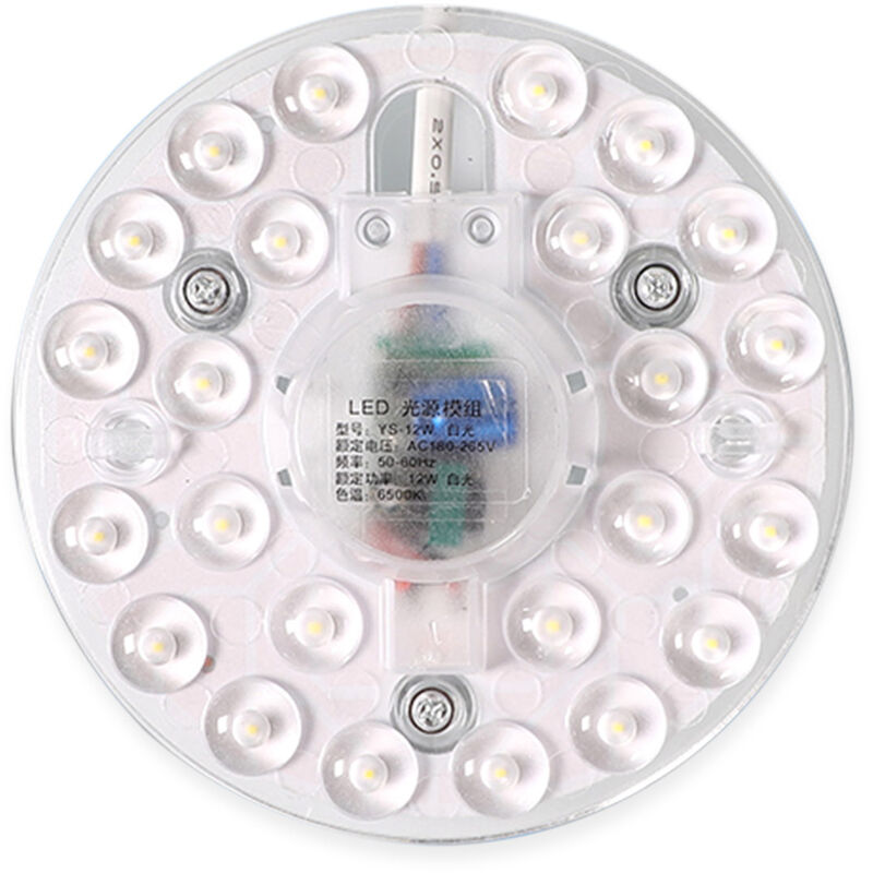 

Kit de luz de reequipamiento de módulo de fuente de luz LED, para reemplazo de bombilla de módulo de luz de techo, AC180-265V,Blanco, 12 W, 115 mm *