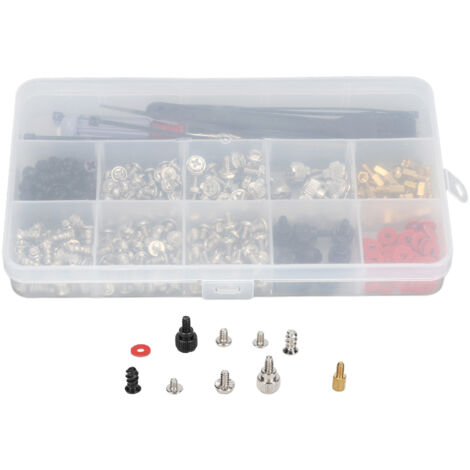 Kit de Maintenance 362 Pièces avec Vis pour Ordinateur, Serre-Câble, Tournevis, Rondelle et Brosse de Nettoyage