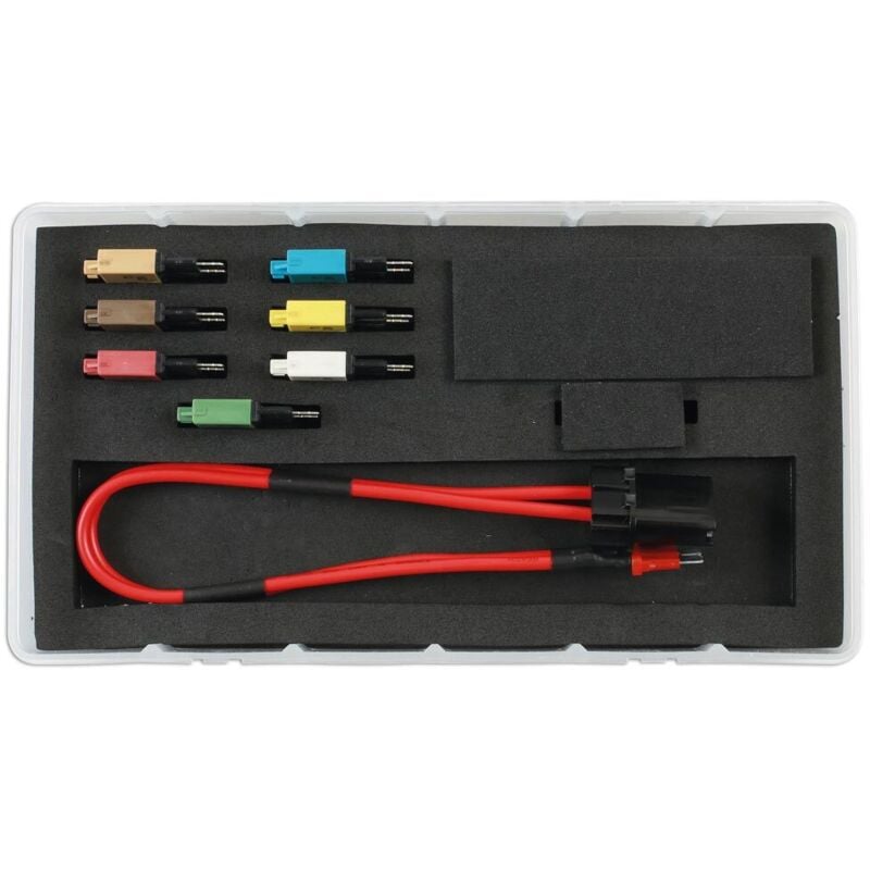 Laser Tools - Kit test de circuit electrique auto avec fusibles disjoncteurs 8 pcs