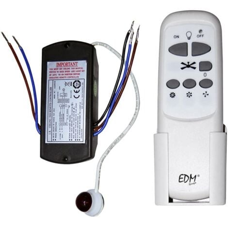 EDM Mando a distancia + receptor universal para ventilador de techo