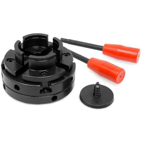 Kit de mandrin pour tour à bois 4 mors 1 pouce - 8 TPI