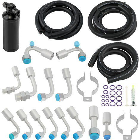 Kit de manguera de aire acondicionado de longitud extendida con racores Secador