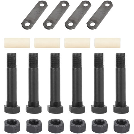 Kit de manilles pour remorque : fiable, robuste et stable. Kit de manilles pour remorque tandem adapté aux ressorts à double œil, pour des essieux de 1 587 kg à 3 218 kg.