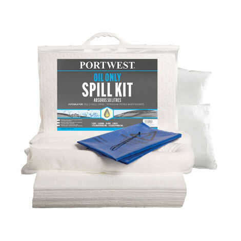Kit de mantenimiento antiderrames Oil Only 50 litros blanco SM61