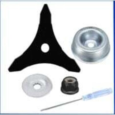 Kit de mantenimiento de accesorios para cuchillas de desbrozadora con adaptador de cuchillas para cortadora de césped