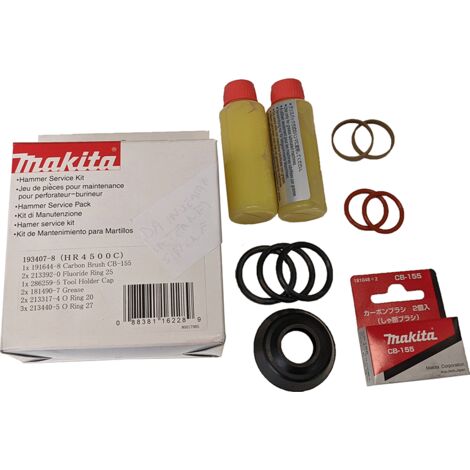 KIT DE MANTENIMIENTO PARA MARTILLO DEMOLITOR MAKITA HR4500C CÓDIGO 193407-8