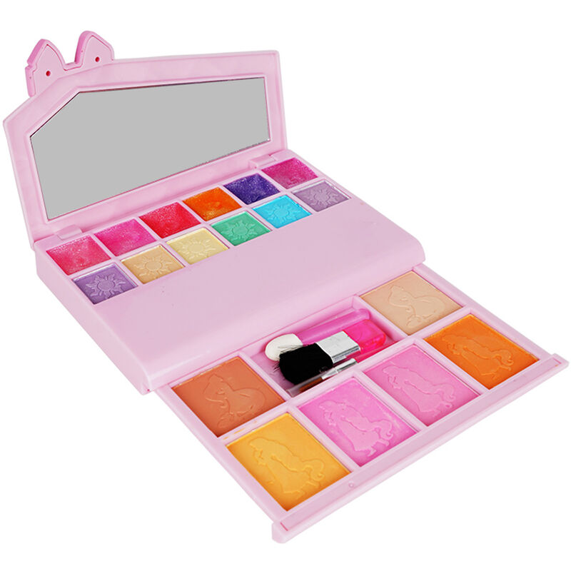 

Kit de maquillaje para ninas para ninos, juego de maquillaje de moda lavable, juego de cosmeticos para ninas, seguro, no toxico para ninos, juego,