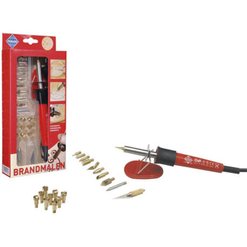 Kit de marquage au fer rouge avec 20 embouts Pebaro