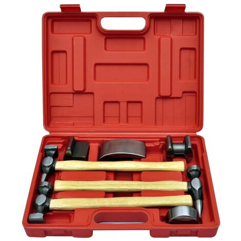 Kit de marteaux de carrosserie de voiture et de bosses 7 pcs