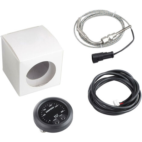 Kit de medidor de temperatura de gases de escape, luz LED Digital Egt, apto para agua, coche y camión