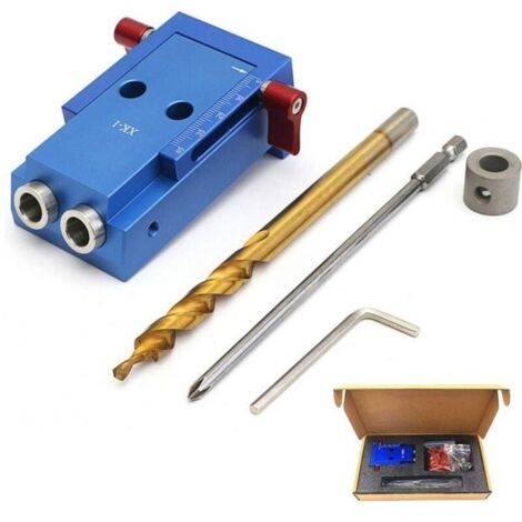 Kit de menuiserie pour trous de poche vis gabarites chevilles en alliage daluminium guide de perage oblique outil de PZCC